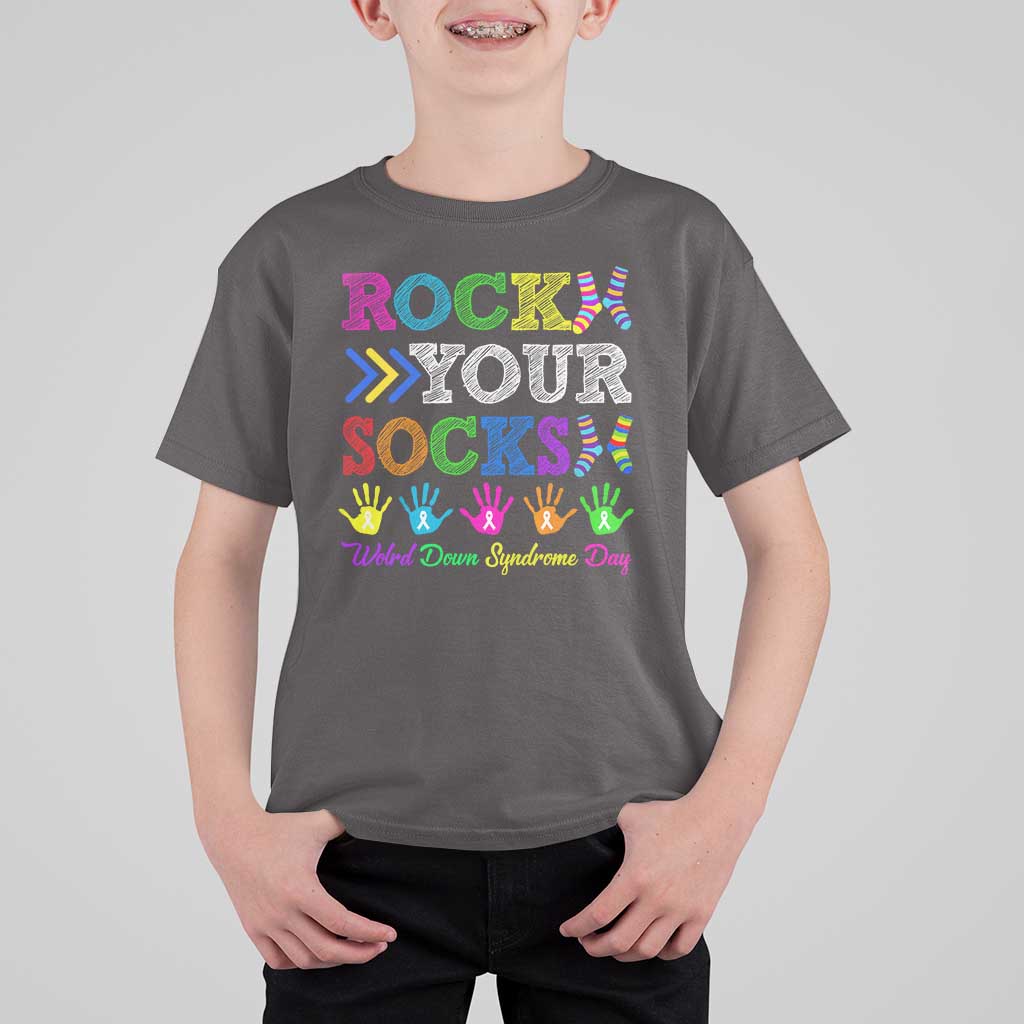 World Down Syndrome Day T Shirt For Kid Rock Your Socks Awareness Support 321