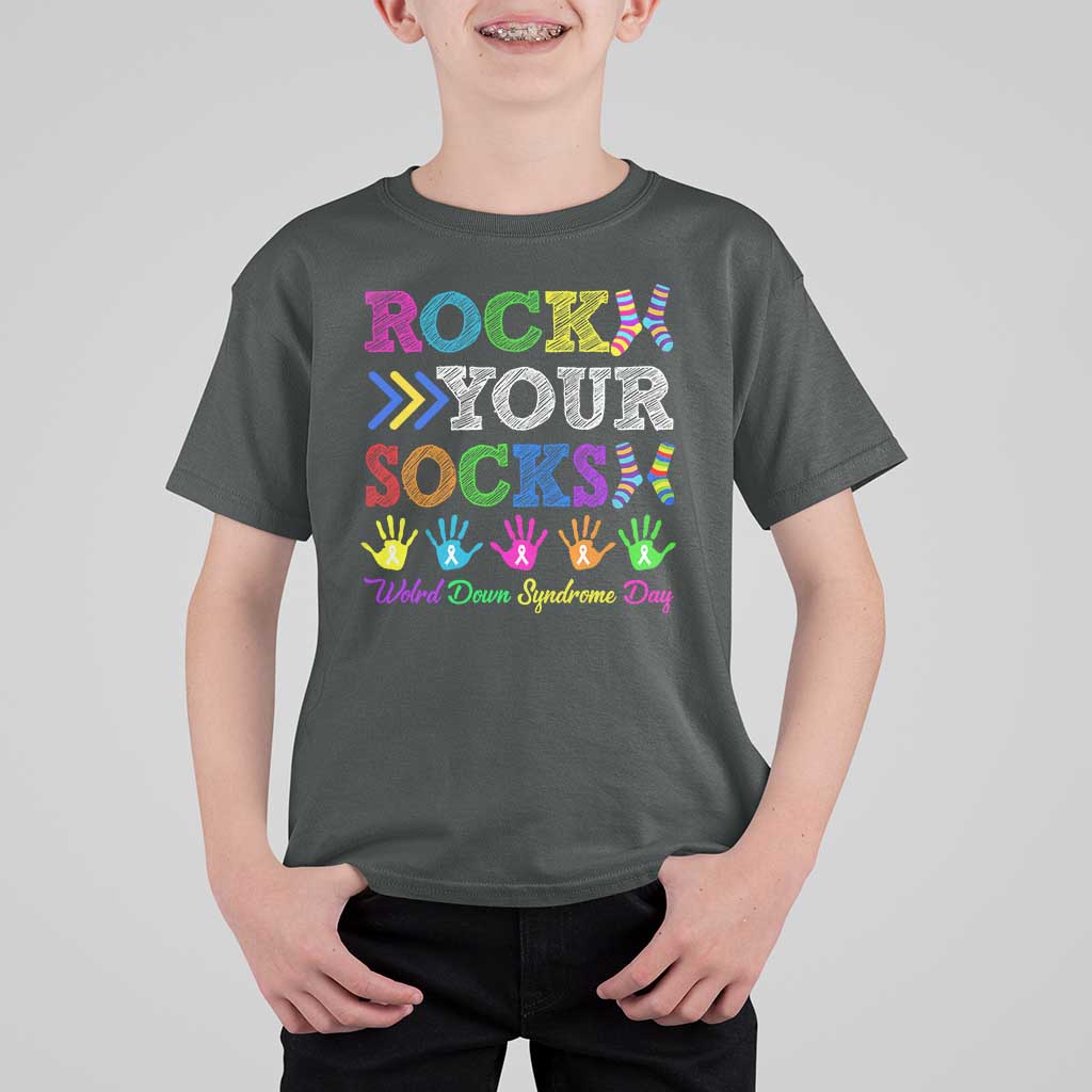 World Down Syndrome Day T Shirt For Kid Rock Your Socks Awareness Support 321