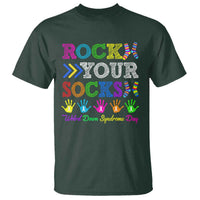 World Down Syndrome Day T Shirt Rock Your Socks Awareness Support 321