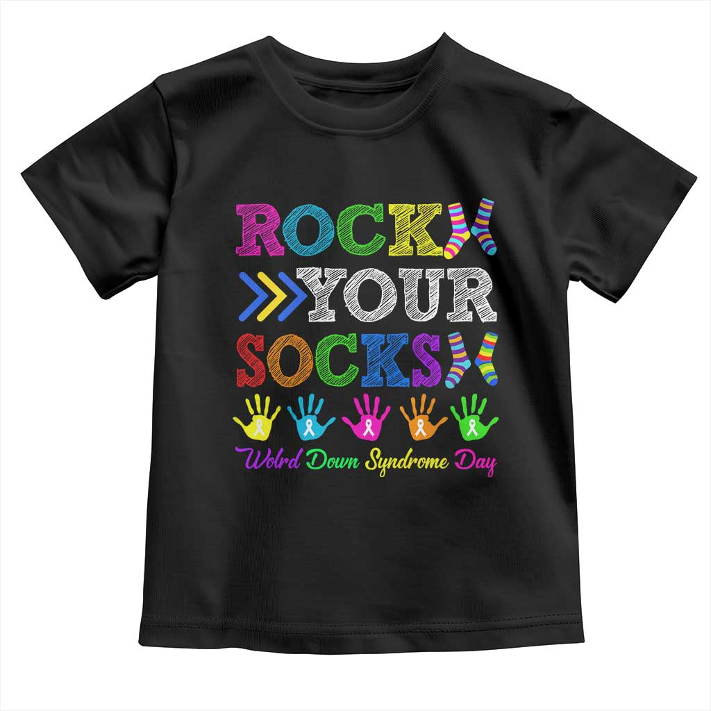 World Down Syndrome Day Toddler T Shirt Rock Your Socks Awareness Support 321