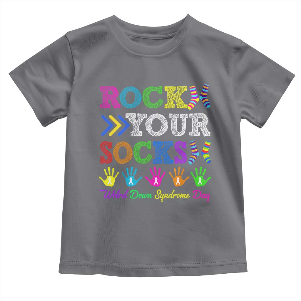 World Down Syndrome Day Toddler T Shirt Rock Your Socks Awareness Support 321