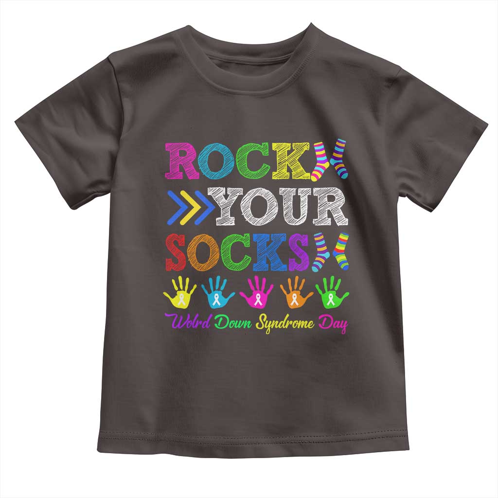 World Down Syndrome Day Toddler T Shirt Rock Your Socks Awareness Support 321