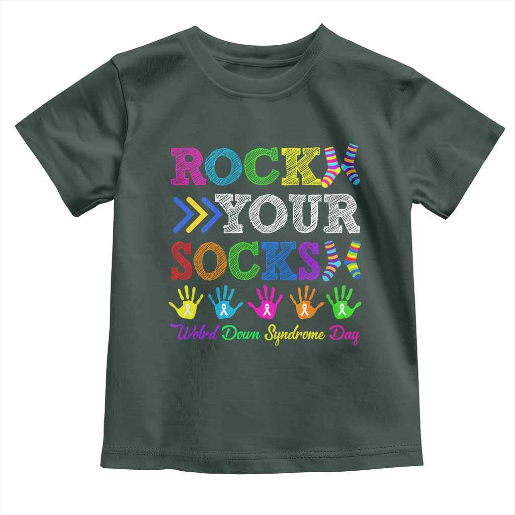 World Down Syndrome Day Toddler T Shirt Rock Your Socks Awareness Support 321