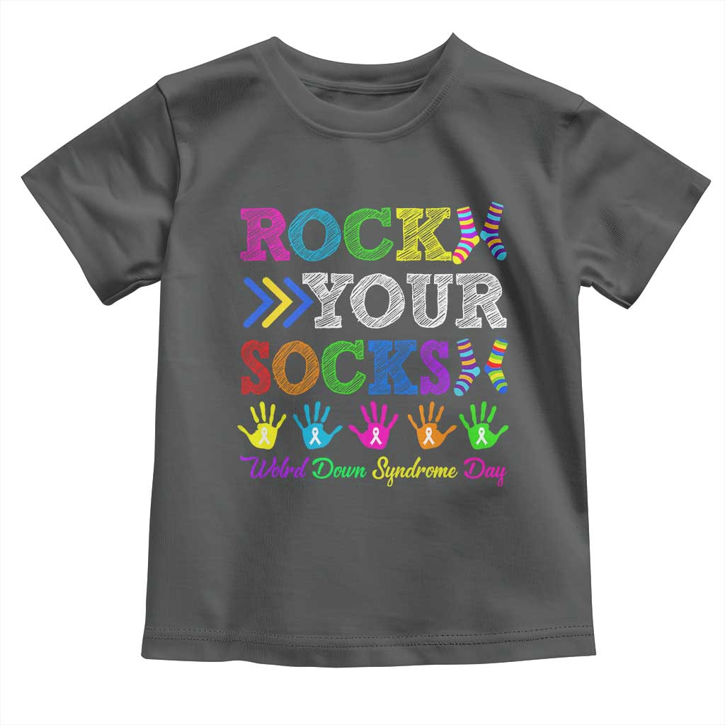 World Down Syndrome Day Toddler T Shirt Rock Your Socks Awareness Support 321