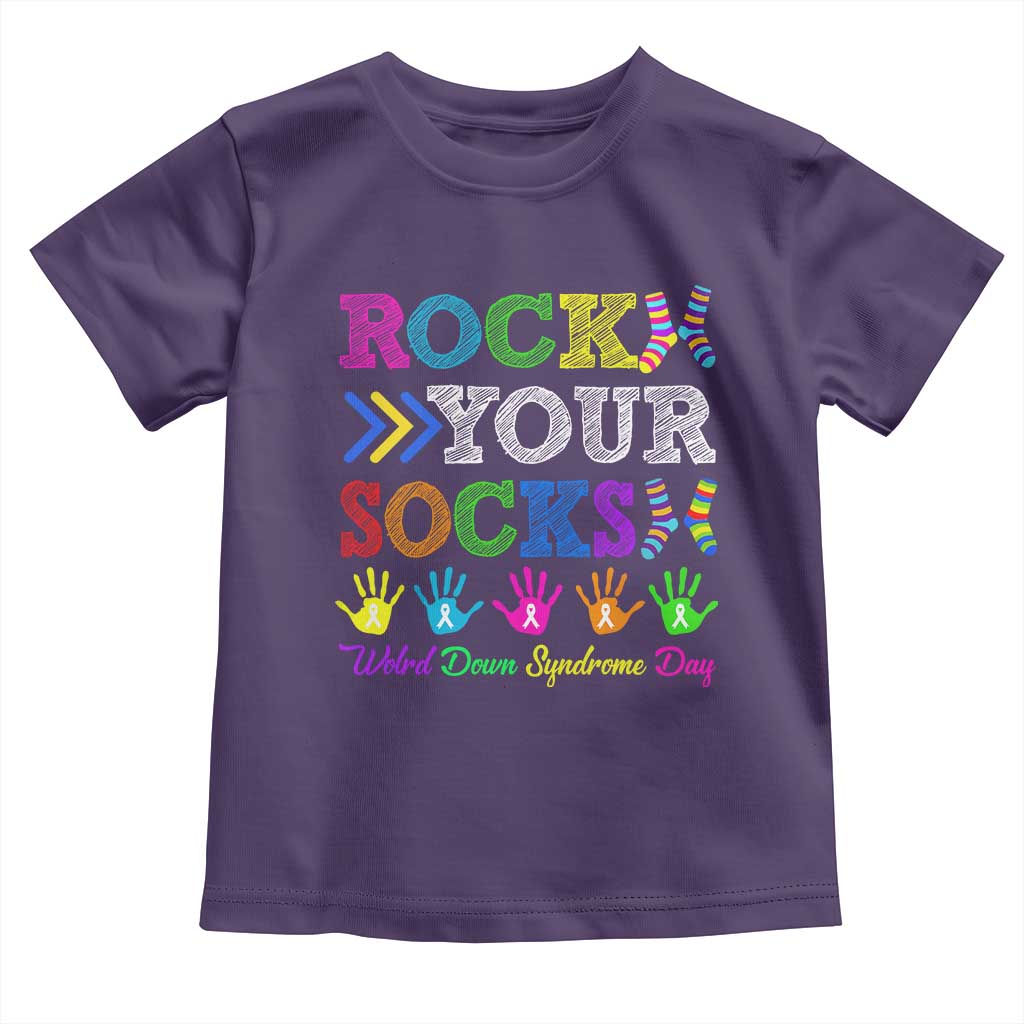 World Down Syndrome Day Toddler T Shirt Rock Your Socks Awareness Support 321