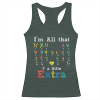 World Down Syndrome Day Racerback Tank Top 321 Awareness Support All That Little Extra T21