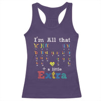 World Down Syndrome Day Racerback Tank Top 321 Awareness Support All That Little Extra T21