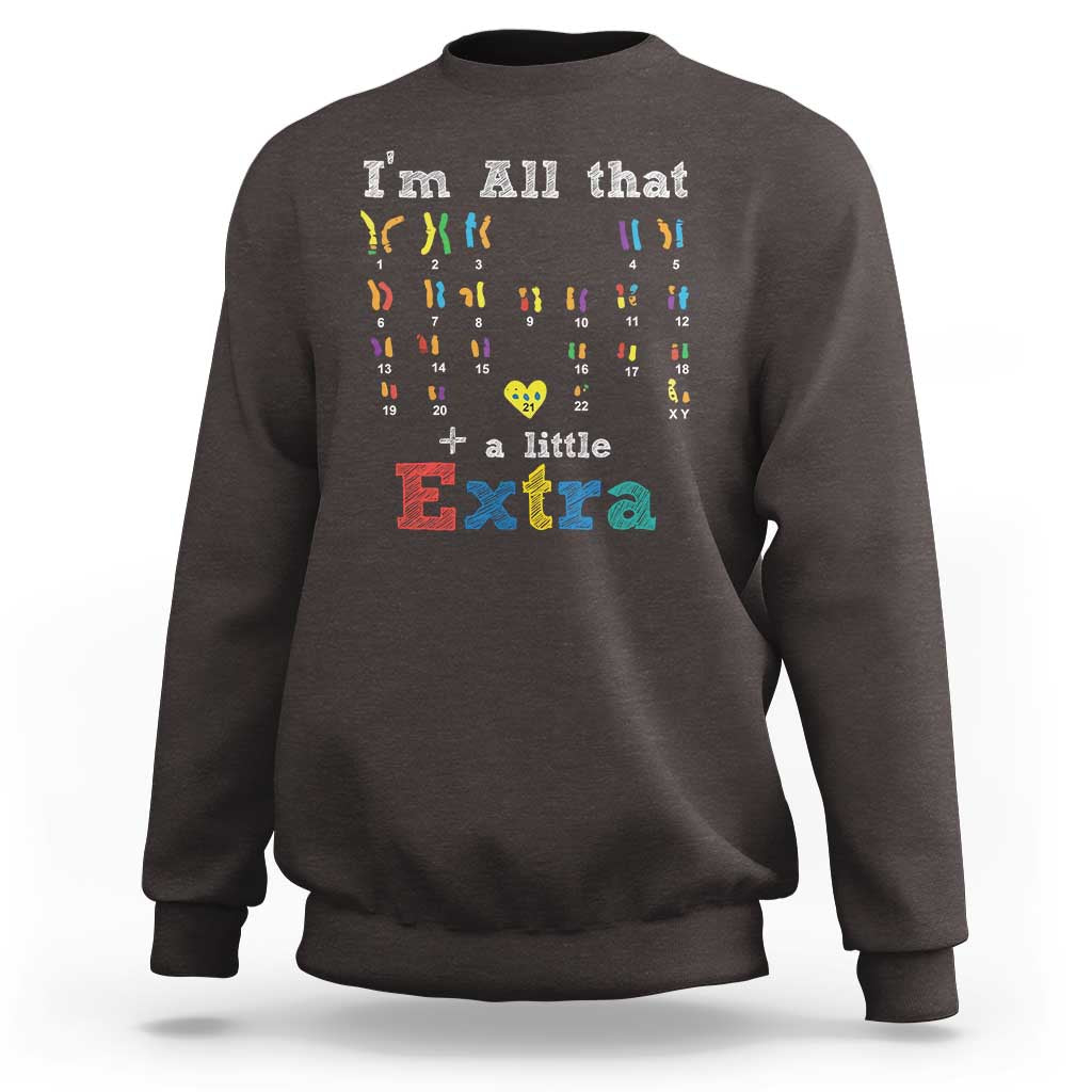 World Down Syndrome Day Sweatshirt 321 Awareness Support All That Little Extra T21