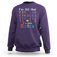 World Down Syndrome Day Sweatshirt 321 Awareness Support All That Little Extra T21
