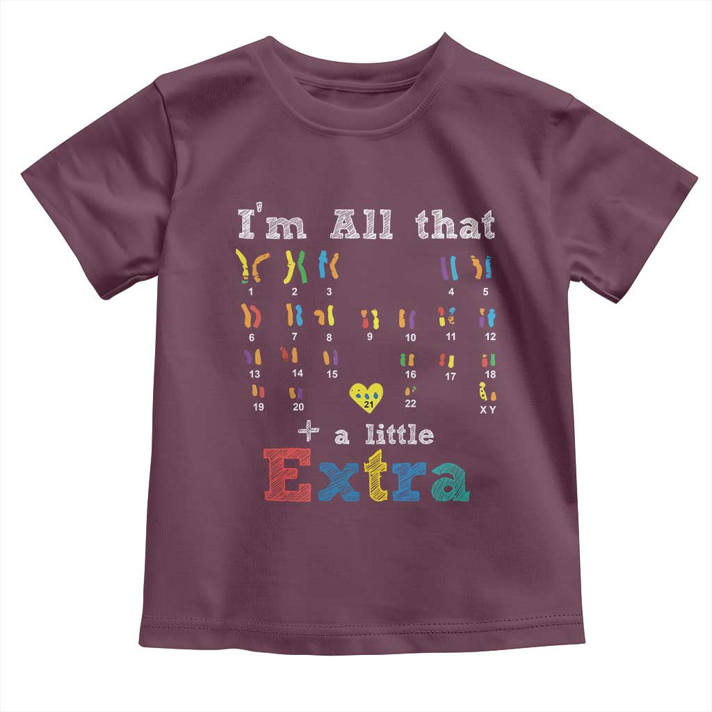World Down Syndrome Day Toddler T Shirt 321 Awareness Support All That Little Extra T21