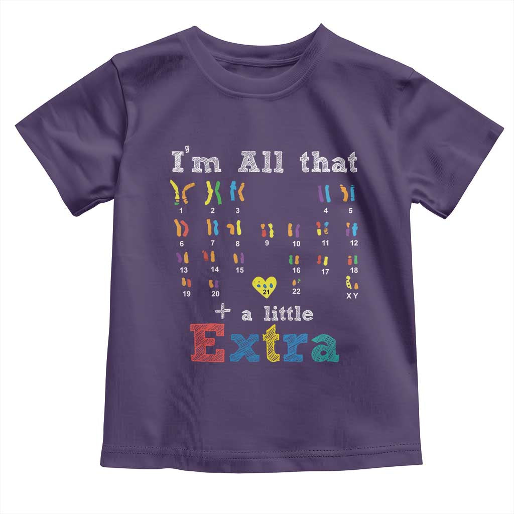 World Down Syndrome Day Toddler T Shirt 321 Awareness Support All That Little Extra T21