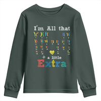 World Down Syndrome Day Youth Sweatshirt 321 Awareness Support All That Little Extra T21