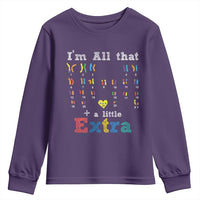 World Down Syndrome Day Youth Sweatshirt 321 Awareness Support All That Little Extra T21