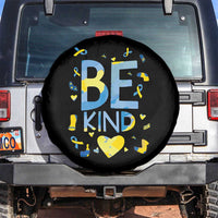 World Down Syndrome Day Spare Tire Cover Awareness Support Blue Yellow Ribbon Be Nice Kind