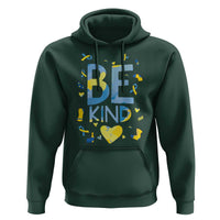 World Down Syndrome Day Hoodie Awareness Support Blue Yellow Ribbon Be Nice Kind