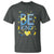 World Down Syndrome Day T Shirt Awareness Support Blue Yellow Ribbon Be Nice Kind