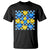 World Down Syndrome Day T Shirt Blue Yellow Ribbon Retro Heart Love