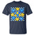 World Down Syndrome Day T Shirt Blue Yellow Ribbon Retro Heart Love