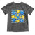 World Down Syndrome Day Toddler T Shirt Blue Yellow Ribbon Retro Heart Love