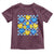 World Down Syndrome Day Toddler T Shirt Blue Yellow Ribbon Retro Heart Love