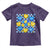 World Down Syndrome Day Toddler T Shirt Blue Yellow Ribbon Retro Heart Love