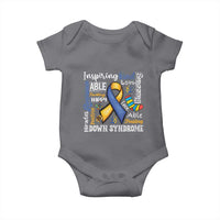 Down Syndrome Awareness Baby Onesie Rock Your Socks Different Not Less