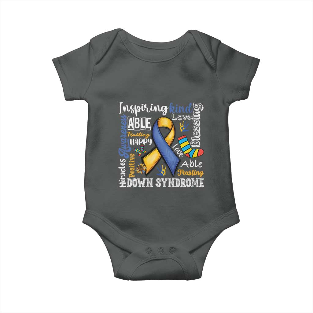 Down Syndrome Awareness Baby Onesie Rock Your Socks Different Not Less