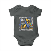 Down Syndrome Awareness Baby Onesie Rock Your Socks Different Not Less