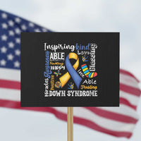 Down Syndrome Awareness Protest Sign Rock Your Socks Different Not Less