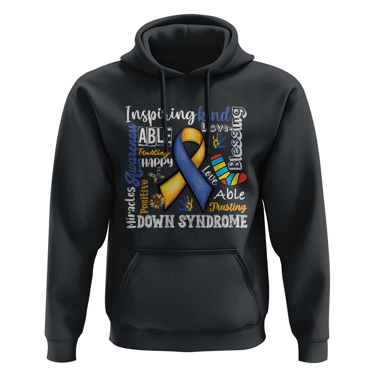 Down Syndrome Awareness Hoodie Rock Your Socks Different Not Less