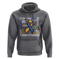 Down Syndrome Awareness Hoodie Rock Your Socks Different Not Less