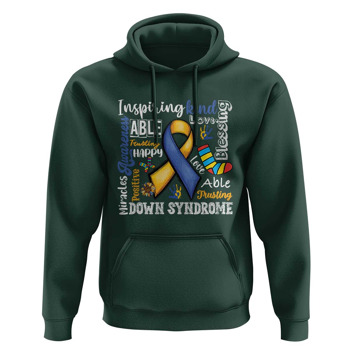 Down Syndrome Awareness Hoodie Rock Your Socks Different Not Less