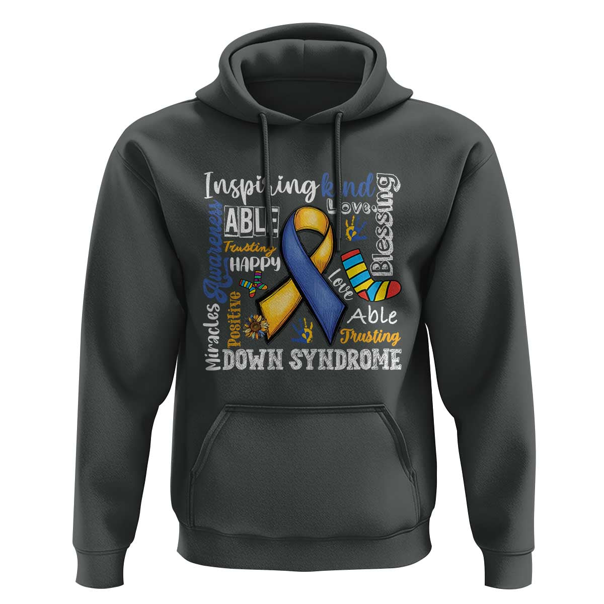 Down Syndrome Awareness Hoodie Rock Your Socks Different Not Less