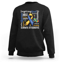 Down Syndrome Awareness Sweatshirt Rock Your Socks Different Not Less