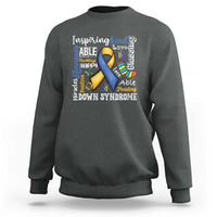 Down Syndrome Awareness Sweatshirt Rock Your Socks Different Not Less