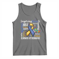 Down Syndrome Awareness Tank Top Rock Your Socks Different Not Less