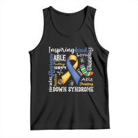 Down Syndrome Awareness Tank Top Rock Your Socks Different Not Less