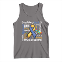 Down Syndrome Awareness Tank Top Rock Your Socks Different Not Less