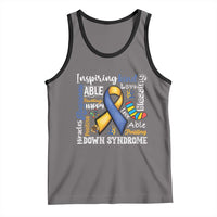 Down Syndrome Awareness Tank Top Rock Your Socks Different Not Less