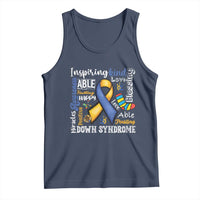 Down Syndrome Awareness Tank Top Rock Your Socks Different Not Less