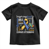 Down Syndrome Awareness Toddler T Shirt Rock Your Socks Different Not Less
