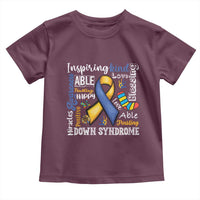 Down Syndrome Awareness Toddler T Shirt Rock Your Socks Different Not Less