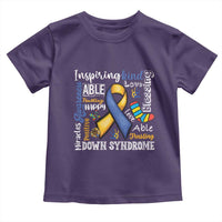 Down Syndrome Awareness Toddler T Shirt Rock Your Socks Different Not Less