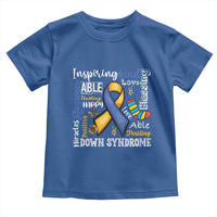Down Syndrome Awareness Toddler T Shirt Rock Your Socks Different Not Less