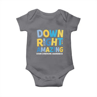 World Down Syndrome Day Baby Onesie 321 Awareness Support Down Right Amazing Three Arrows