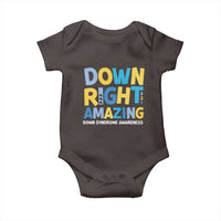 World Down Syndrome Day Baby Onesie 321 Awareness Support Down Right Amazing Three Arrows