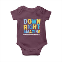World Down Syndrome Day Baby Onesie 321 Awareness Support Down Right Amazing Three Arrows