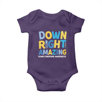 World Down Syndrome Day Baby Onesie 321 Awareness Support Down Right Amazing Three Arrows
