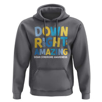 World Down Syndrome Day Hoodie 321 Awareness Support Down Right Amazing Three Arrows
