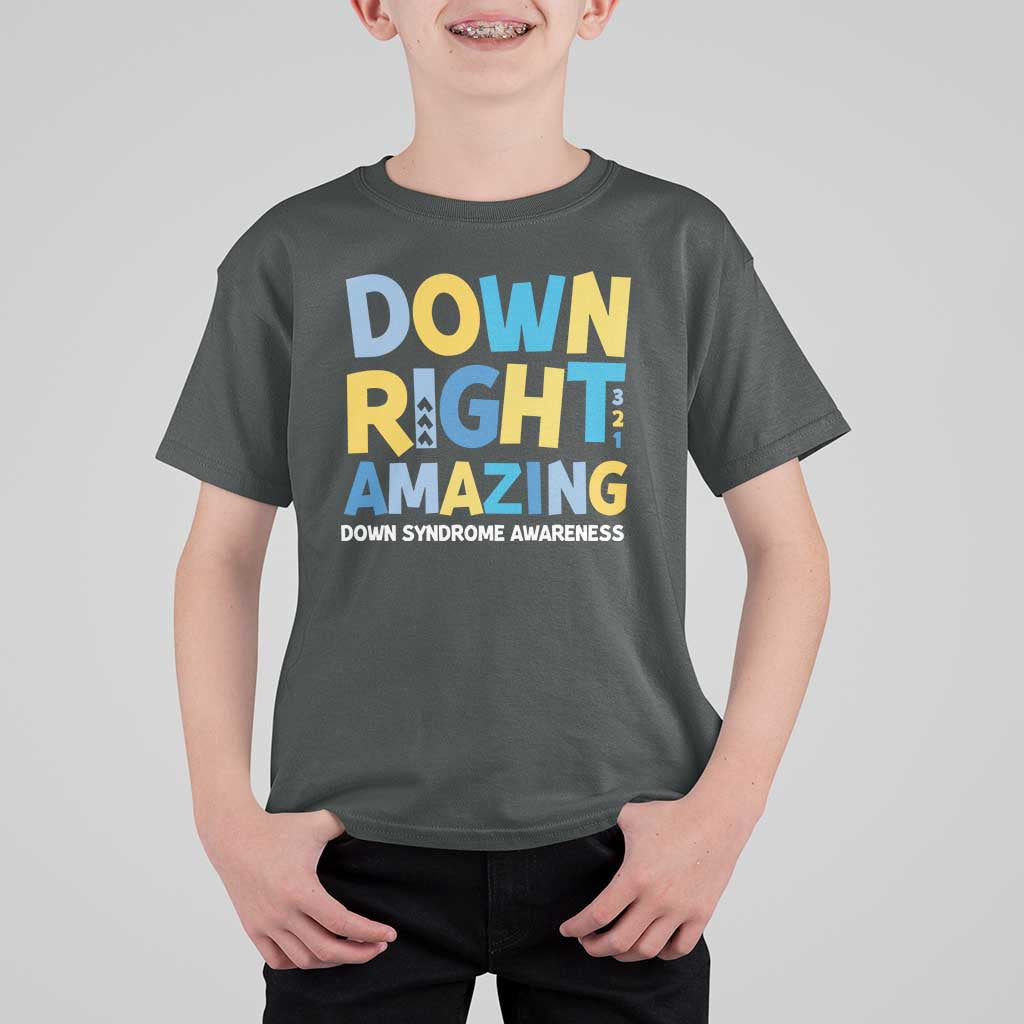 World Down Syndrome Day T Shirt For Kid 321 Awareness Support Down Right Amazing Three Arrows